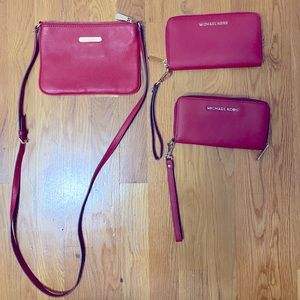 Michael Kors great condition bundle special in red